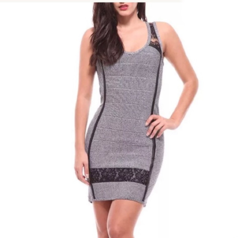 STRETTA ELIZABETH BANDAGE BODYCON COCKTAIL DRESS